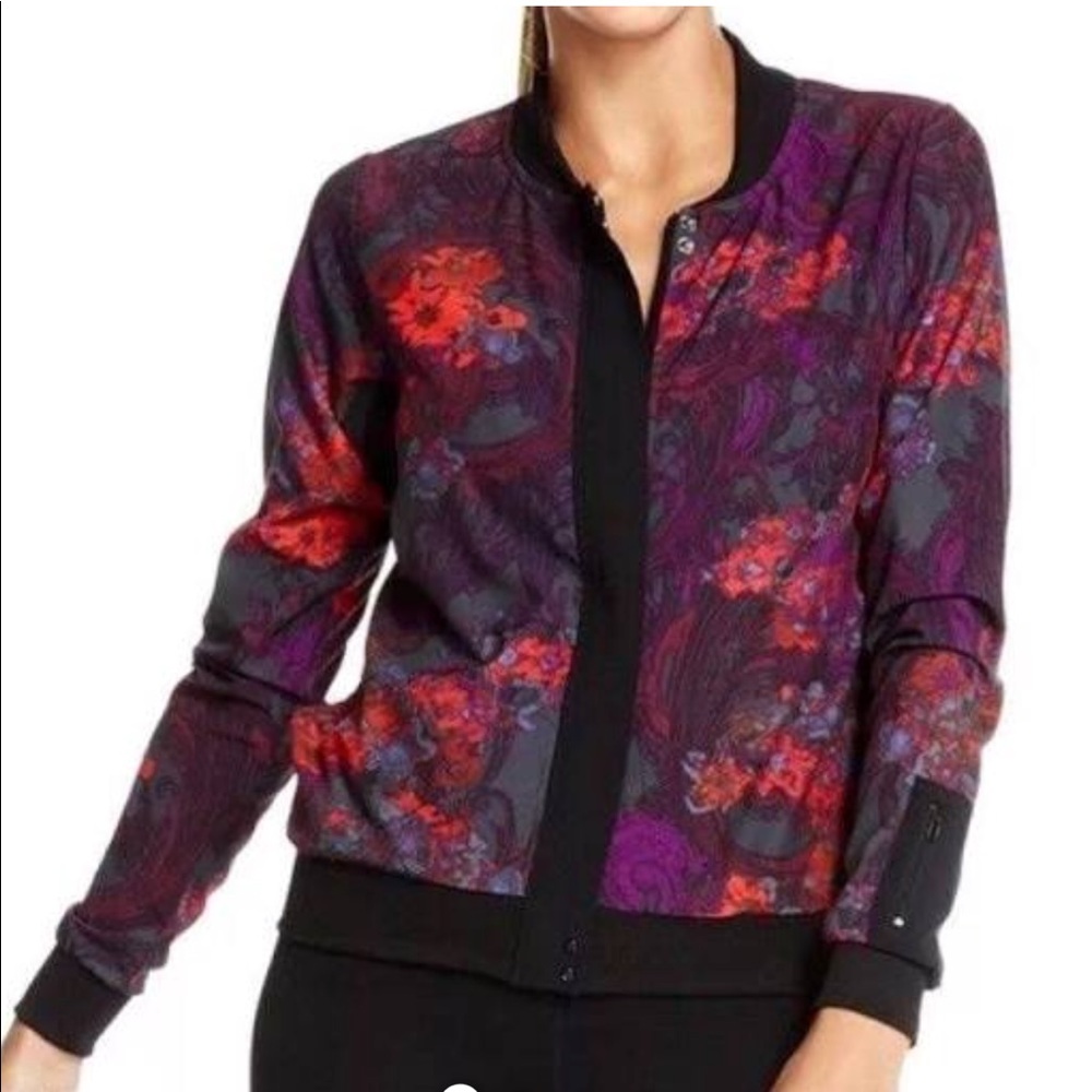 Fabletics Floral bomber jacket S